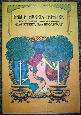 York Theatre Playbill Six Cylinder Love 1922 Sam Harris Theatre Ernest Truex