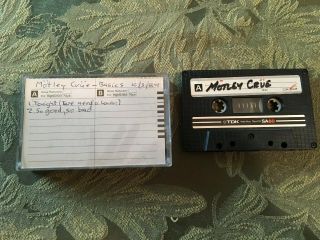 Motley Crue Recordings 2 Cassettes