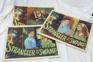 3 Strangler Of The Swamp Movie Lobby Card 11 " X 14 " 1946 Laplanche