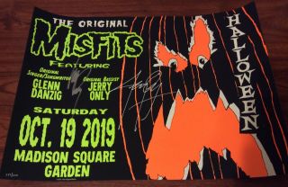 The Misfits Signed Msg Nyc Event Poster Madison Square Garden 277/1000