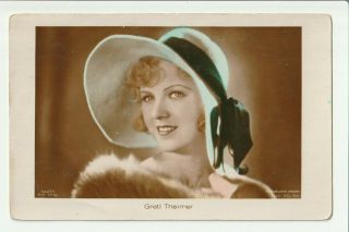 Gretl Theimer 1930s Hand Tinted Ross Verlag Photo Postcard