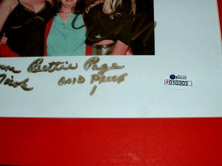 BETTIE PAGE,  HUGH HEFNER,  ANNA NICOLE SMITH,  PAMELA ANDERSON SIGNED GOLD PROOF 3