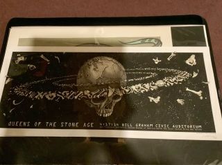 & Signed Emek Queens Of The Stone Age 2014 San Francisco Show Edition