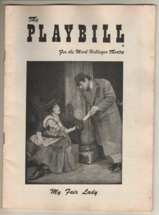 Julie Andrews & Rex Harrison " My Fair Lady " Playbill 1957