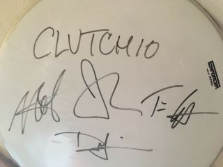 Clutch Autographed Drum Head