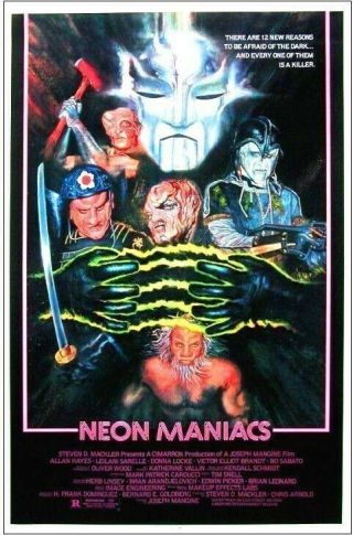 Neon Maniacs 27x41 Rare Horror Movie Poster 1986