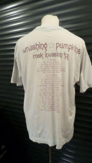 Smashing Pumpkins Siamese Dream Rock Invasion European Tour 93 Vintage Shirt XL 7