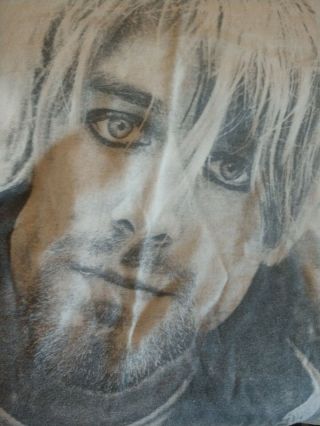 Kurt Cobain Rare Vintage Memorial T Shirt Lg Nirvana 90’s Grunge
