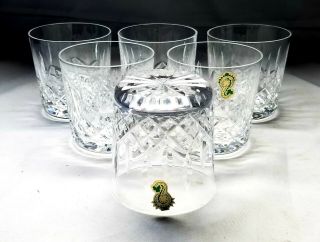 VINTAGE Waterford Crystal LISMORE Set of 6 Old Fashioned 3 3/8 