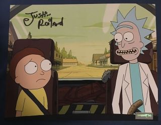 Rick And Morty Justin Roiland Autograph Signed 8x10 Fan Expo Hq