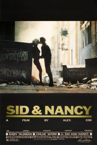 Sid And Nancy (1986) Movie Poster - Rolled - Gold Foil Embossed