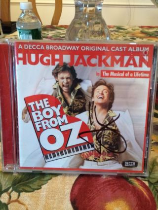 The Boy From Oz - Broadway Musical Cd Signed By Hugh Jackman/wolverine