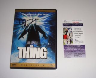 Director John Carpenter Signed The Thing Collectors Edition Dvd Proof Jsa Cert