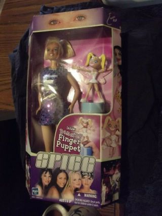Rare Emma 1999 Spice Girl Baby Spice Doll W/ Dancing Finger Puppet Mib
