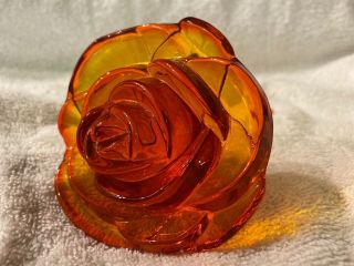 Vintage Viking Art Glass Persimmon Amberina Gypsy Rose Extremely Rare 1971