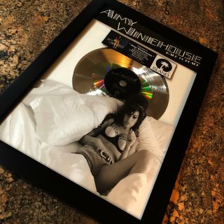 Amy Winehouse Back To Black Double Platinum Record Music Award Album Disc