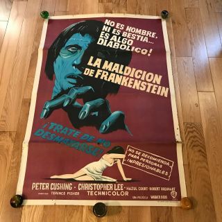 1957 - The Curse Of Frankenstein - One - Sheet Movie Poster Hammer Film