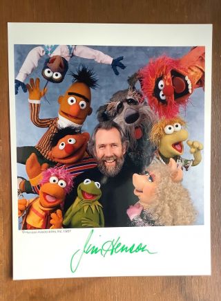 Puppeteer Jim Henson,  Autographed Color Photo