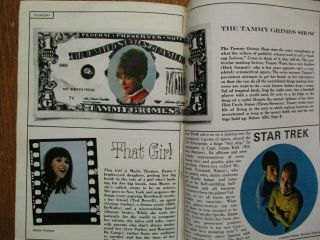 Sept - 1966 FALL PREVIEW TV Guide (THE GREEN HORNET/THE MONKEES/STAR TREK/THAT GIRL 6
