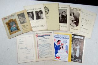 1920s - 40s Theatre Programs – Ethel Barrymore Theatre,  Ray Bolger,  Roland Young