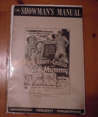 Abbott & Costello Meet The Mummy Pressbook 