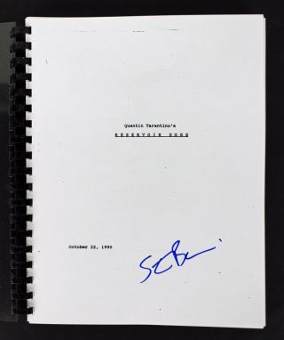 Steve Buscemi Authentic Signed Reservoir Dogs Movie Script Bas D17960