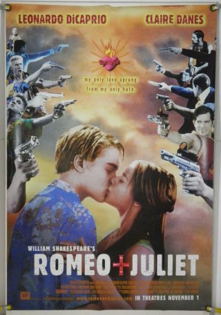 Romeo & Juliet Ds Rolled Adv Orig 1sh Movie Poster Leonardo Dicaprio (1996)