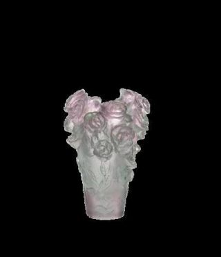 Daum Rose Passion Mini Vase 005264 - 1/c
