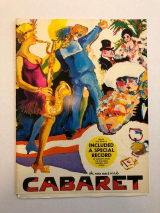 Cabaret - Anita Gillette - Vintage Souvenir Book Brochure Program W/ Insert