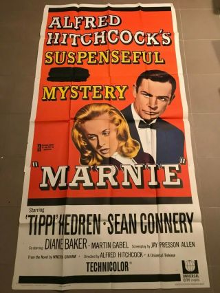 3 - Sheet Poster 41x81: Marnie (1964) Sean Connery,  Tippi Hedren