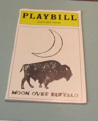 1995 Moon Over Buffalo Martin Beck Theatre Playbill & Ticket Stub Carol Burnett