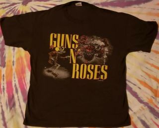 Vintage Guns N’ Roses 1987 Banned Concert T - Shirt Axl Rose Xl