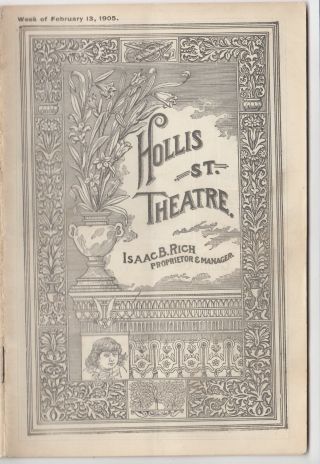 Hollis St.  Theatre 1905 Viola Allen William Shakespeare 