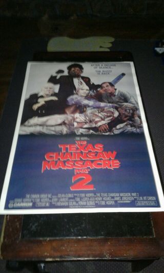 The Texas Chainsaw Massacre Part 2 (1986) Movie Poster 27x41 Ex Shape