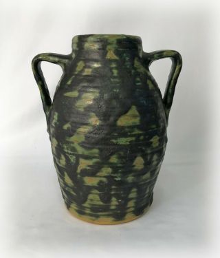 Large Fulper Colonial Arts And Crafts Vase Oval Ink Mark 1917 - 1934