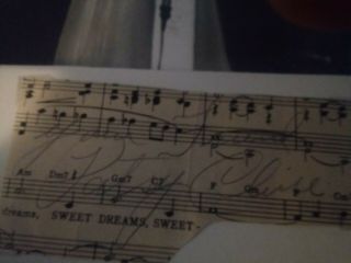 Patsy Cline Autograph