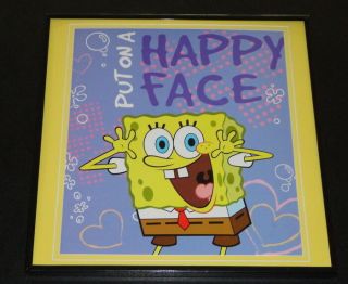 Spongebob Squarepants 2013 Framed 12x12 Poster Photo Happy Face