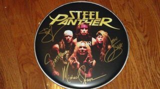 Steel Panther Autograph Drumhead Cover