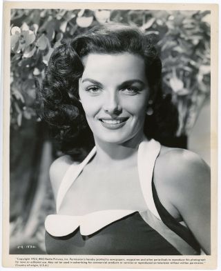 Beaming 1952 Jane Russell Vintage 1947 Sexy Glamour Pin Up Portrait Photograph