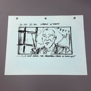 BACK TO THE FUTURE 2 - Production Storyboard - Doc & the DeLorean 2 2