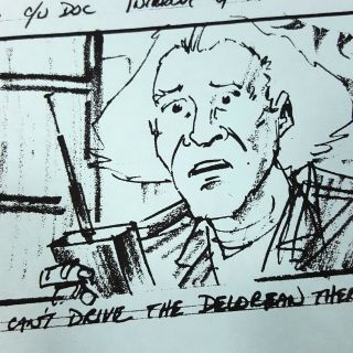 BACK TO THE FUTURE 2 - Production Storyboard - Doc & the DeLorean 2 5