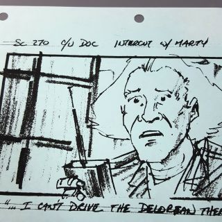 BACK TO THE FUTURE 2 - Production Storyboard - Doc & the DeLorean 2 6