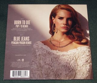 Rare LANA DEL REY signed Autographed BORN TO DIE / BLUE JEANS 7 