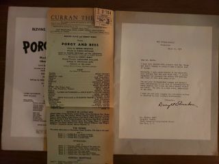 1953 PORGY AND BESS souvenir program w/tix stubs CAB CALLOWAY,  GERSHWIN, . 2