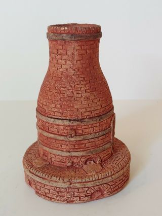 Rare Wheatley Pottery Beehive Kiln Chimney Shape Vase Grueby Arts And Crafts Era