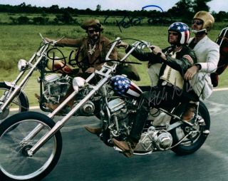 Peter Fonda Nicholson Hopper Signed 8x10 Picture Photo Autographed Pic With