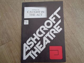 Vintage 1981 Caught In The Act Theatre Programme Signed - Prunella Gee,  Others