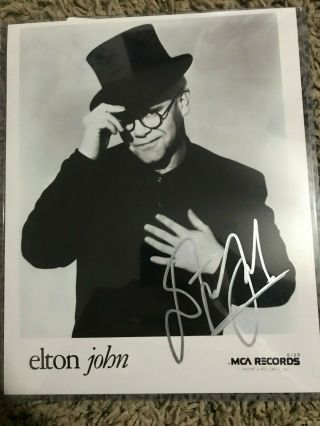 Authentic Legend Elton John Hand Signed Photo 8x10