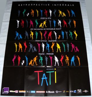 Jacques Tati 2014 Complete Retrospective France Burlesque Large French Poster