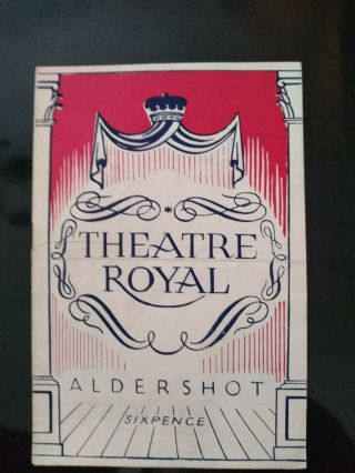 The School For Scandal.  Theatre Royal Aldershot Programme 1948